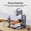 LONGER Rotary Extender (with Riser) is Ideal for Engraving Cylindrical,