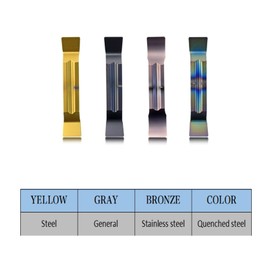 zouzmin 5/8" Lathe Grooving Tool Set MGIVR2016-2 Grooving Cut-Off Tool Holder with MGGN200 Carbide Grooving Inserts for Stainless Steel Steel Quenched Steel(5/8 Grooving Holder+MGGN200)