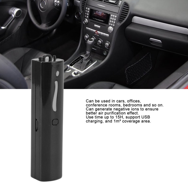 Wearable Air Purifier Negative Ion Necklace USB Charging Mini Portable