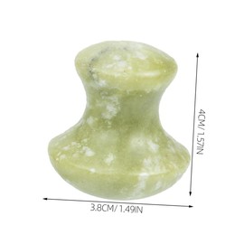 minkissy 4pcs Jade Guasha Mushroom Massage Stones Set Natural Cooling Facial Body Sculpting Tools for Skin Care Spa Eye Face Neck Relaxing