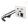 Multimedia Socket Aluminum Alloy USB HD VGA 3.5MM Sound RJ45