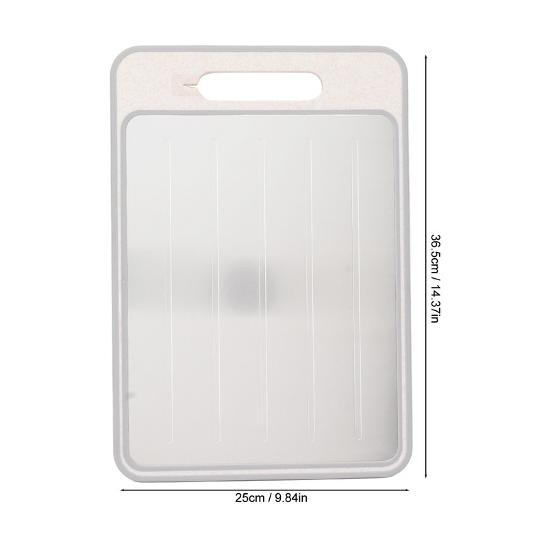 Defrosting Cutting Board Double Sided Chopping Board with Knife Sharpener