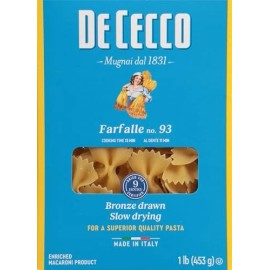 De Cecco Farfalle Pasta, 16 Oz Grocery