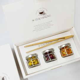 Sanhaerang flower tea 3-piece gift set, chrysanthemum, marigold, corresponding flower / 산해랑 꽃차 3종 선물세트 국화 메리골드 해당화