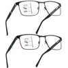 Readersoul 2 Pack Progressive Multifocal Reading Glasses For Men,Upgraded Premium