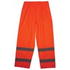 Ergodyne Standard Class E Lightweight Hi-Vis Rain Pants, Orange, Small