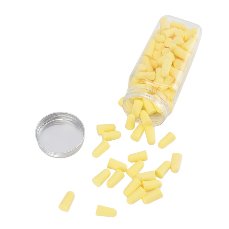 120pcs Sleeping Ear Plugs Noise Reduction Slow Rebound Sponge Expandable