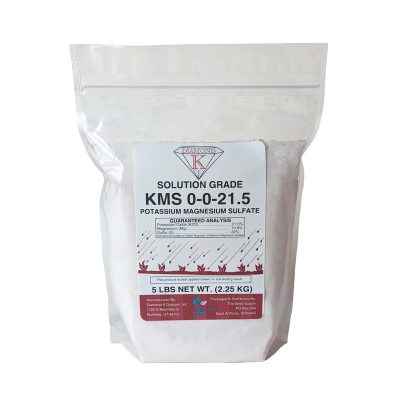 KMS Potassium Magnesium Sulfate 0-0-21.5 - Sul-Po-Mag Solution Grade Fertilizer