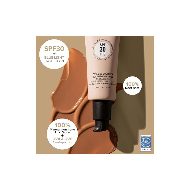 NUDESTIX Nudescreen Daily Mineral Veil SPF 30 – Lightweight Tinted