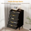 MilleLoom 5 Drawer Dresser for Bedroom, Modern Closet Dressers Chest