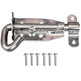 Padbolt lock Heavy Duty 3.5 Inch Sliding Door Lock Strong Durable Galvanised Security Door Bolt and Gate Lock for Shed Padlock Toolbox Garden Gate Internal Doors and Shed Accessories