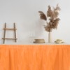 sourcing map 1 Pack Orange Plastic Table Skirts, 29 in