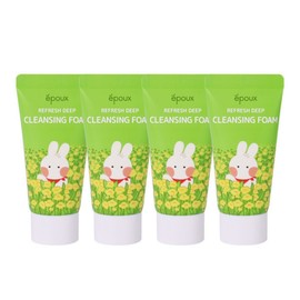 (4 pieces) Epoo Refresh Travel Deep Cleansing Foam 50ml Minis. Portable. Toiletries. Amenities / (4개)에뿌 리프레시 여행용 딥 클렌징폼 50ml 미니스.휴대용.세면도구.어메니티