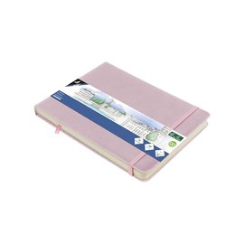 Kangaro Art Sketch Book A5 Landscape Purple PU Hard Cover 80 Sheets 140 g Cream Paper