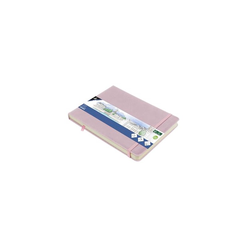 Kangaro Art Sketch Book A5 Landscape Purple PU Hard Cover