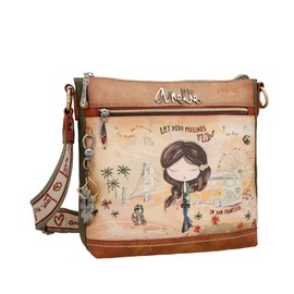 Anekke - Umhängetasche, braun, 27 x 25 x 8 cm