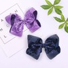 AMYDECOR 8 Inch Rainbow Sparkly Glitter Sequin Hair Bows for