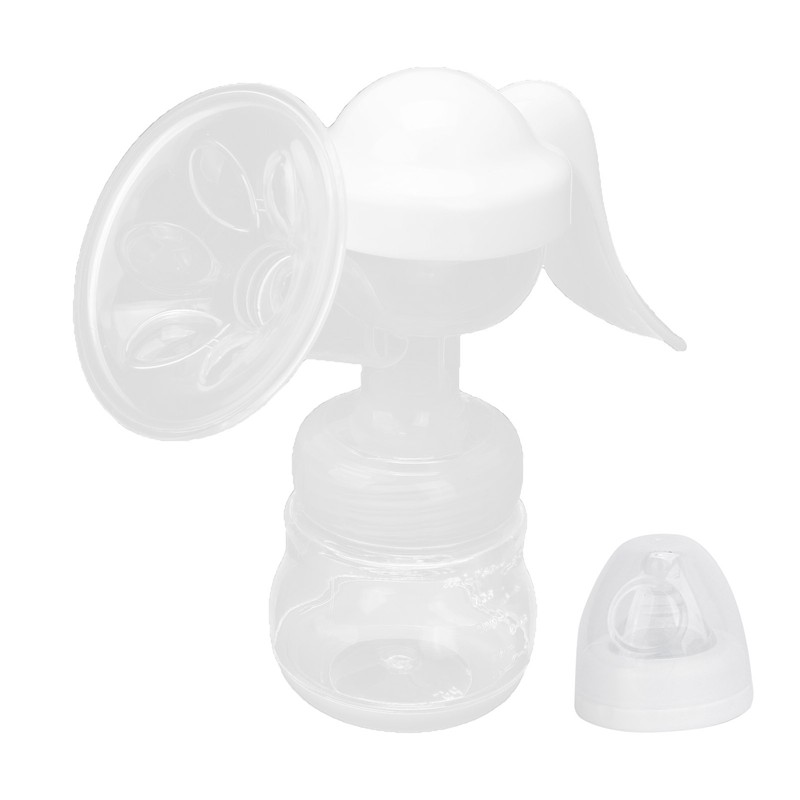 Portable Manual Breast Pump Single Hand Breast Pump Plastic Breastfeeding