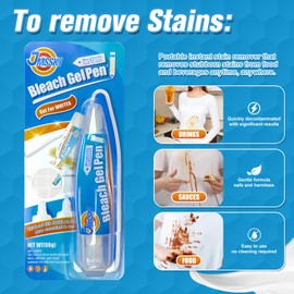 Bleach Pen, Bleach Pen For Clothing, Stain Remover Pen, Mold Stain Remover Gel, Clothing Bleached DIY design, Travel Accessories, Lnstantly Remove Stains, Pearl white (1.76 Fl Oz (Pack of 1), Lemon)