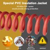 1/0 Gauge AWG Power Ground Wire Cable 20 Ft Each-Red/Black