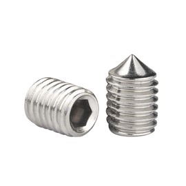 Yudesun Hardware Fixings Screws Taper Tip Grub Screws - Stainless Steel Hexagon Socket Cup Point Metric Thread Allen Key Nails Screw M5 M6 M8