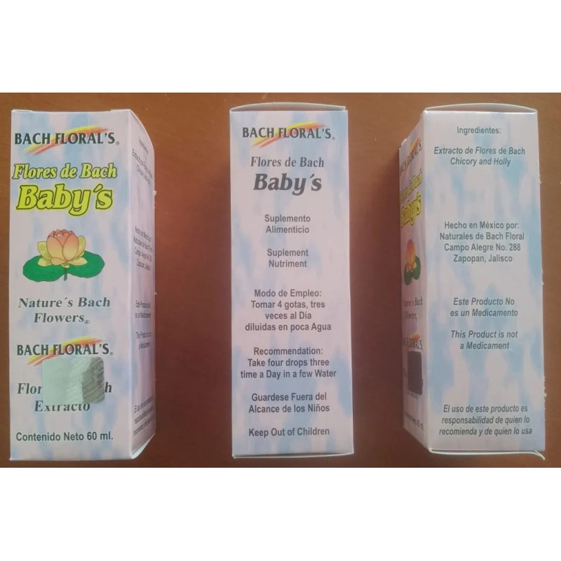 Extracto Flores Bach Baby 60ml Pack