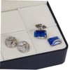 SHERCHPRY Black Cufflink Box Tie Bar Case Tie Clip Storage