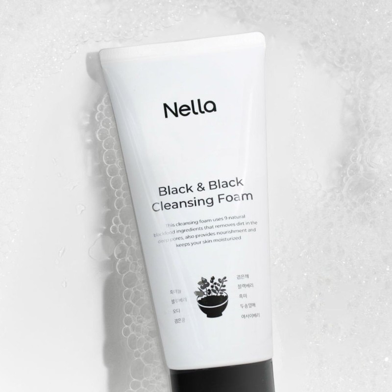 Nella Black & Black Cleansing Foam 150g *5