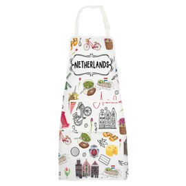 G2TUP Netherlands Apron Dutch Apron Netherlands Souvenirs Gifts Netherlands Kitchen Apron (NETHERLANDS)