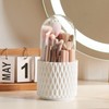 Makeup Brush Holder, [2023 Newest] [Dustproof & Waterproof] 360 Rotating