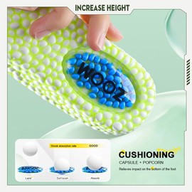 Height Increase Insoles Air Cushion Heel Pad, Foot Arch Contour Heel Inserts for Shock Absorption,Orthopedic Heel Lifts for Women & Men 1.5/2.5/3.5cm