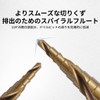 Step drill, reaming bit, spiral drill, LAIWEI 0.1 - 1.3