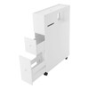 ILWorkTLs Narrow Bathroom Cabinet with Drawer,Slim Storage Cabinet, Toilet Side