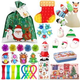 Christmas Countdown Calendar Toy Christmas Advent Calendar Decompression Toy Set for Adults and Children Over 3 Years Old