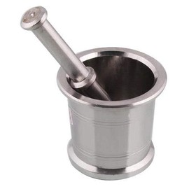 Sahishnu Online & Marketing Stainless Steel Khalbatta, Steel Mortar & Pestle, Khaldasta Spice Grinder (Size#3)