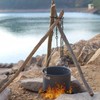 Tripod for Fire Pit, Swivel Grill Tripod, Stainless Steel Camping