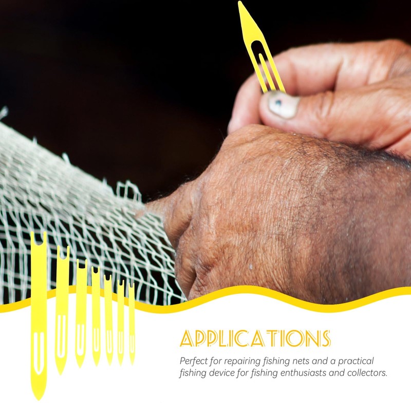 DOITOOL 7pcs Net Weaving Shuttles Repair Tools for Fishing Nets