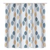 Polyester Leaves Painting Shower Bath Curtain Waterproof Bathroom Curtain (S)