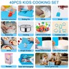 42-Piece Kids Cooking Set - Real Knife, Baking Set, Pots