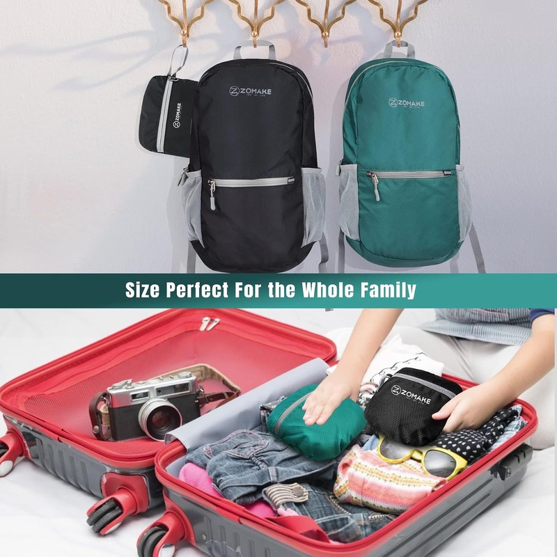 Mochila de senderismo ligera 20L ZOMAKE Ultra Lightweight – Packable