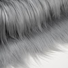 Qidkeo Gray Faux Fur Fabric for Crafts Squares Furry Fabric