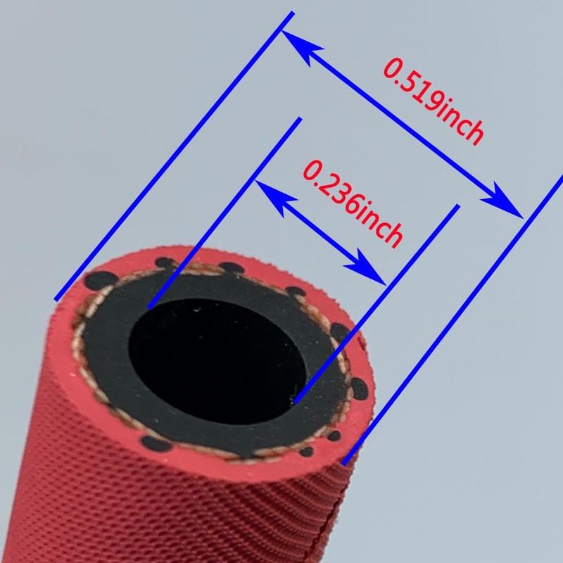 Fuel Line Hose 4AN 1/4 Inch High Pressure Hose 2.8Mpa