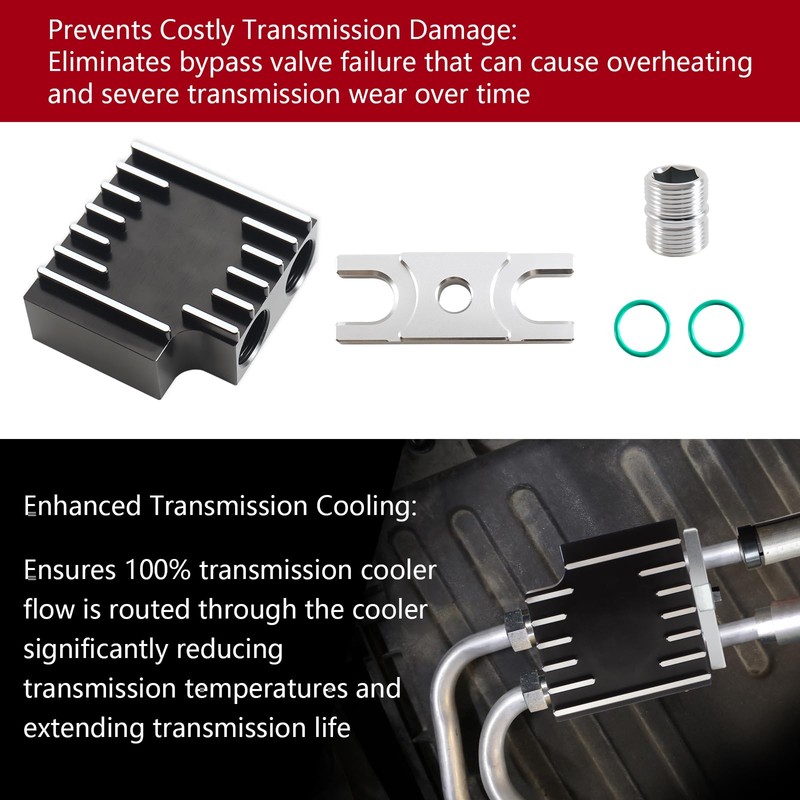 Thermal Bypass Valve Upgrade for Cummins 2019+ 6.7L Diesel,with Billet