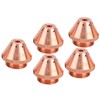 5Pcs Plasma Torch Cap Nozzle Cutting Kits Copper Welding Industrial