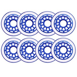 BLUE 76mm 78A Inline Skate Wheels indoor Hockey 8-Pack