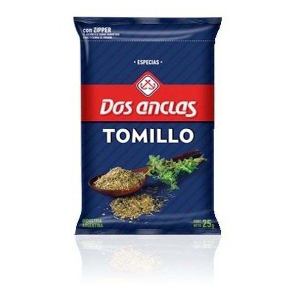 Dos Anclas Tomillo Thyme Spice, 25 g / 0.9 oz pouch (pack of 3)