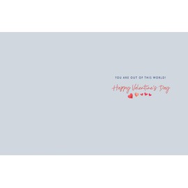 Piccadilly Greetings Valentine's Day Card, For My Valentine's - I Love You Open - 8 x 6 inches