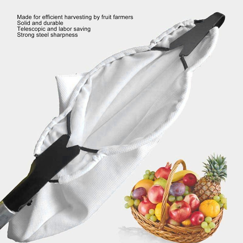 Fruit Picker Durable Head Harvest Basket Large Elastic Bag Light