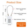 YPYMOD Suitcase Lock, Luggage Lock, Padlock, 3-Digit Combination Lock for