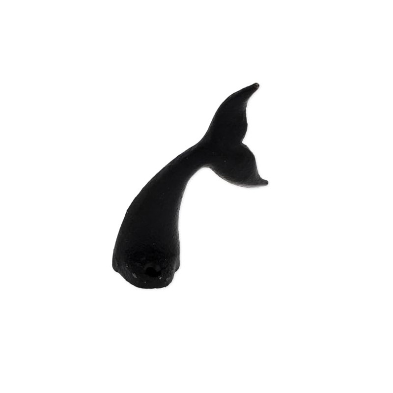 The Bridge Collection Cast Iron Whale Tail Wall Hook -